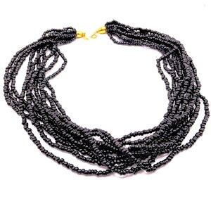 Vintage TRIFARI Multi Strand Beaded Necklace 17”